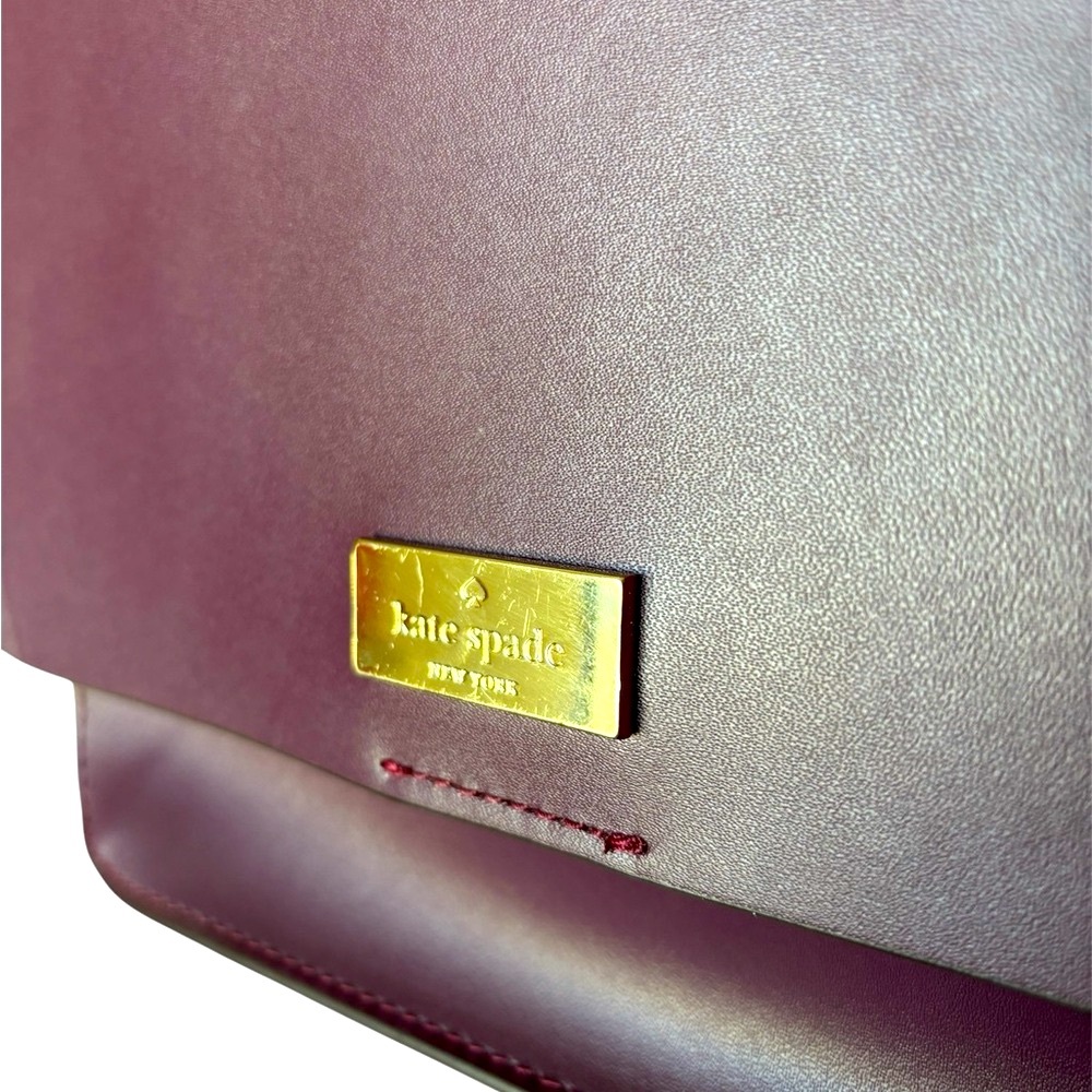 ‼️SOLD‼️Kate Spade Purple Leather Shoulder Bag - Picture 4 of 6